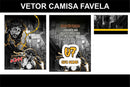 Pacote Sublimação 10 Vetores Camisas Cdr Favela Tio Patinhas