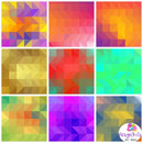 Papel Digital Gradiente Geométrico 300dpi
