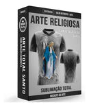 Arte Santos Editáveis Sublimação Total Religião Camisetas