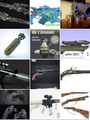 Pack Stl Armas Decorativas E Airsoft Para Impressão 3d