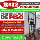 Projeto Perfuratriz Máquina De Perfurar Poços Artesianos P