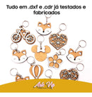 Pacote +1000 Vetores Chaveiros Lembrança Cnc Laser Router