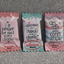 50 Balas Personalizadas Frases Clientes Com Logo