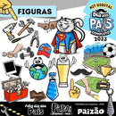 Artes Dia Dos Pais Pack3 Frases Coloridas Pandoca Sublimação