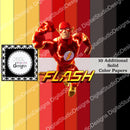 Kit Papel Digital Flash + Cliparts Png