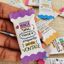 50 Balas Personalizadas Frases Motivação + Brinde