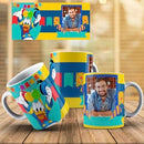 Estampas Canecas Aniversário Infantil Disney Editáveis Pdf
