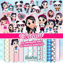 Kit Digital Luluca Scrapbook Imagens Png Ilustrações Artes