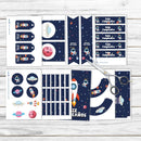 Kit Astronauta + Invitación De Regalo. Cumpleaños. Editable