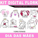 Artes Estampas Kit Digital Flork Dia Das Mães Sublimação