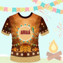 Estampas Festa Junina Camisetas Sublimação Total Editáveis