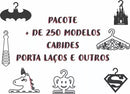 Pacote Vetor Cabide E Porta Laços Para Laser Router Cnc