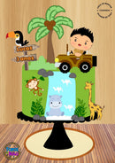 Arquivo De Corte Topo De Bolo Safari Baby Turismo