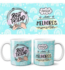 Estampas Frases Pandoca Amizades Amigos Sublimação Canecas