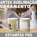 Artes Canecas Casamento Sublimação