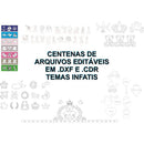 Arte Digital Baby Safari Kit Recen Nascido Laser Router Cnc