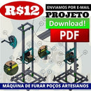Projeto Perfuratriz Máquina De Perfurar Poços Artesianos P