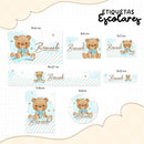 Arquivo Etiqueta Escolar Ursinha 3 Studio Pdf Png Dxf