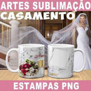 Artes Canecas Casamento Sublimação