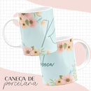 Arquivo Digital Canecas Profissões Floral Alfabeto +5000