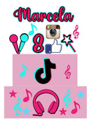 685 - Arquivo Digital Topo De Bolo Tiktok 2 Andares