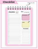 Checklist Cute - Arquivo Digital