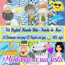 Kit Digital Mundo Bita - Fundo Do Mar