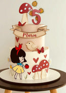 Arquivo De Corte Topo De Bolo Branca De Neve Camadas Cute
