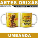 Artes Canecas Umbanda Orixás Editávies Sublimação Mockups
