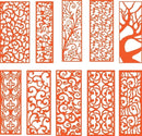 Arquivo Cdr 1900 Vetores De Corte Painéis Divisórias Cnc