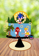 Topo De Bolo Sonic, Knuckles E Miles - Arquivo Digital