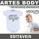 Body Baby Estampas Artes Corel Sublimação Editáveis Mockups