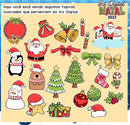 Kit Digital Natal Papai Noel Frases Ilustracin 2022