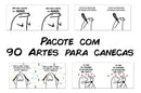 +90 Artes Folrk Para Canecas - Total +350 Arquivos