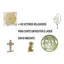 Pacote Vetore Religioso Anjos Corte Router Laser Cnc Dxf Cdr