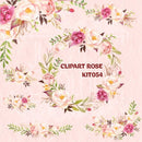 Kit Digital Clipart Rose