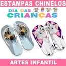 Estampas Dia Das Crianças Chinelos Sublimação Infantil