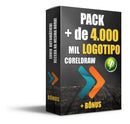 Pack + De 4000  Logos Editáveis Corel-envio Imediato+brindes