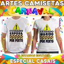 Artes Camisetas Carnaval Casal Artes Editáveis Mockups