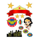 Topo Topper Decoração Bolo Aniversario Mulher Maravilha