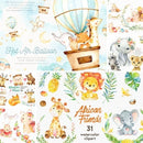 Arquivo Digital - 52 Kits Animais Aquarela + 5 Bônus (08)