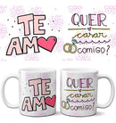 Estampas Frases Coloridas Canecas Namorados Mockups Pandoca