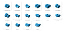 Pack Macetas Chicas Lindas X9 Archivos Stl Obj Impresión 3d