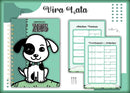 Caderneta Vacina Pet P/b Macho -arquivo Digital