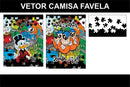 Pacote Sublimação 10 Vetores Camisas Cdr Favela Tio Patinhas