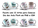 Pacote Artes Para Canecas Dia Dos Avós Flork Em Png E Cdr