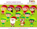 Natal Kit Digital Scrap Personalizado Digital Arquivo 39