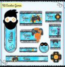 Arquivo Etiqueta Escolar Games 1 Studio, Pdf, Png E Dxf