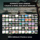 1.350 Cartões De Visita Profissionais - 100% Editável Corel