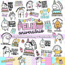 Kit Digital Flork Feliz Aniversário
